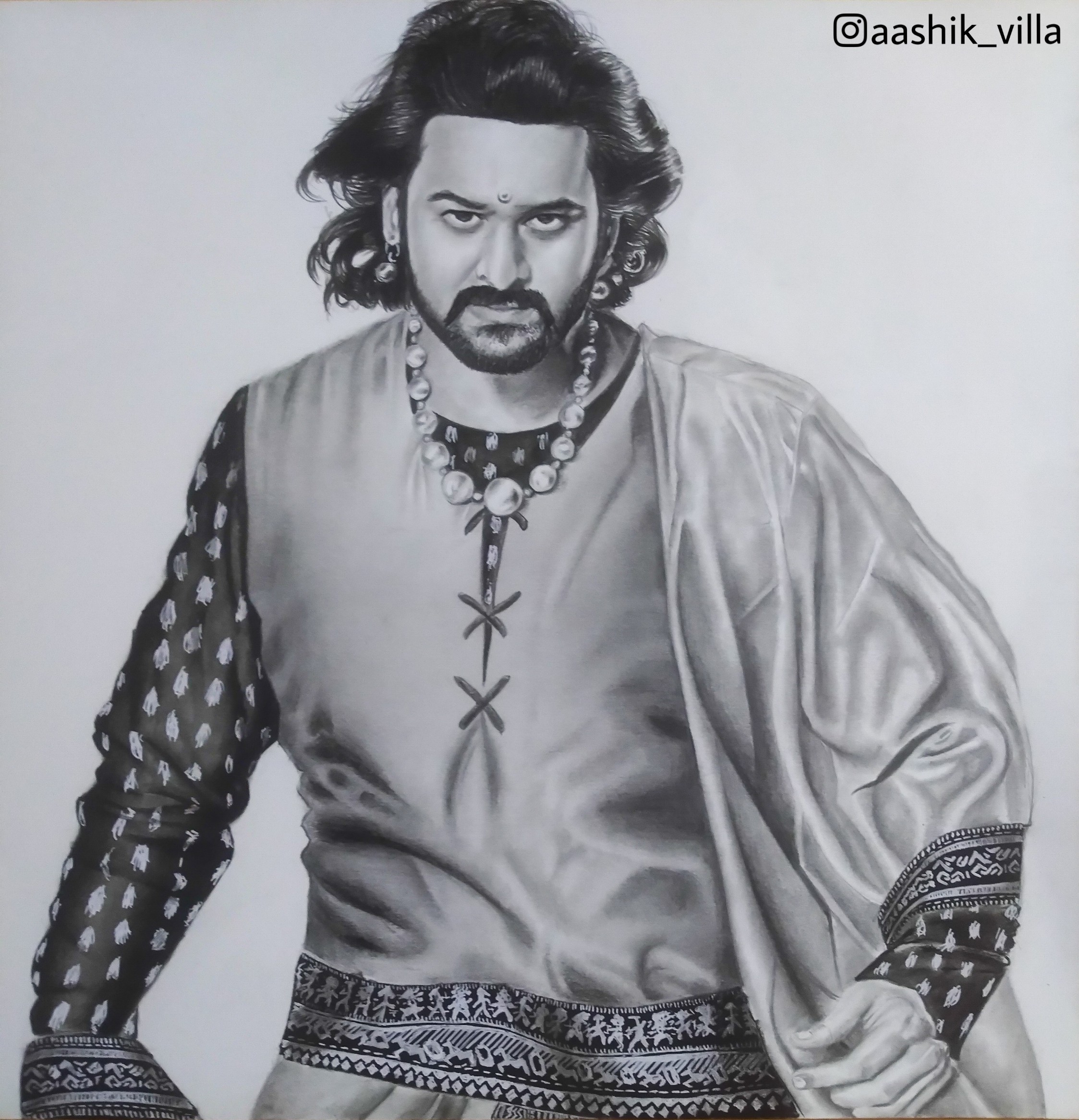 Drawing of Prabhas